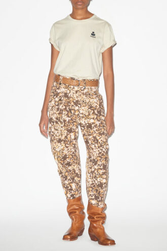 Aby bomulds-T-shirt med logo