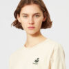 Aby bomulds-T-shirt med logo