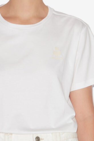 Aby kortærmet bomulds-T-shirt med logo