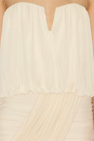 Adelita draperet jersey bustierkjole