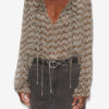 Advika-top i muslin med print