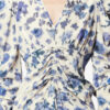 Albini lang stretch-silkekjole med print