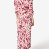 Albini lang stretch-silkekjole med print