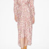 Albini Midi-kjole i silke-blanding med print