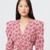 Albini Midi-kjole i silke-blanding med print