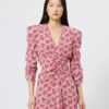 Albini Midi-kjole i silke-blanding med print