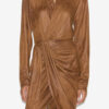 Aleora faux suede wrap-over kjole Aleora faux suede wrap-over kjole