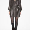 Alexane kort draperet metallic kjole