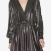 Alexane kort draperet metallic kjole