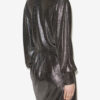 Alexane kort draperet metallic kjole