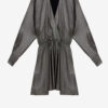 Alexane kort draperet metallic kjole