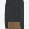 Aliocha sweater med opretstående krave i ensfarvet alpaca-strik