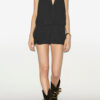 Ambrine draperet jersey miniskirt