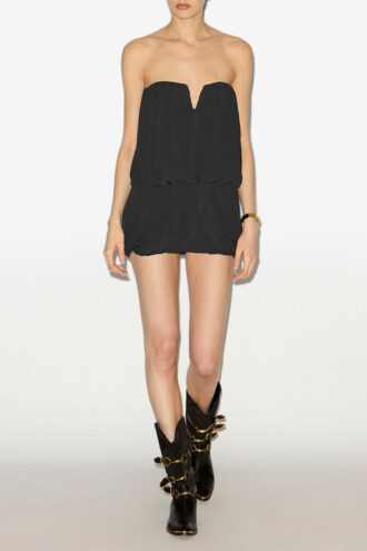 Ambrine draperet jersey miniskirt