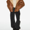 Amiel kort shearling-frakke