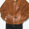 Amiel kort shearling-frakke