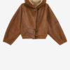 Amiel kort shearling-frakke