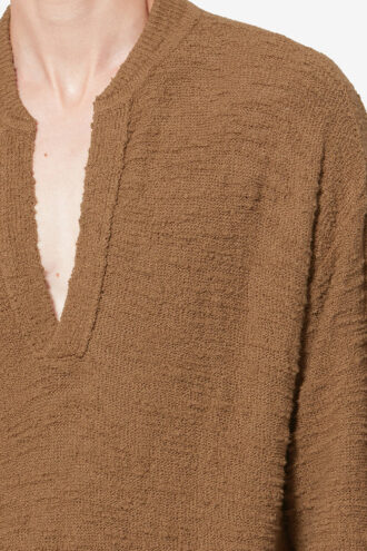 Arnold strukturstrikket sweater