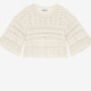 Azelia Løsstrikket sweater med hulmønster