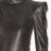 Baiola Metallic langærmet top