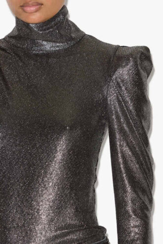 Baiola Metallic langærmet top
