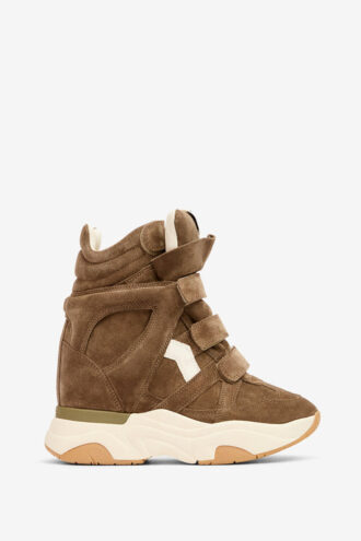 Balskee High-Top Wedge ruskindssneakers i kalveskind
