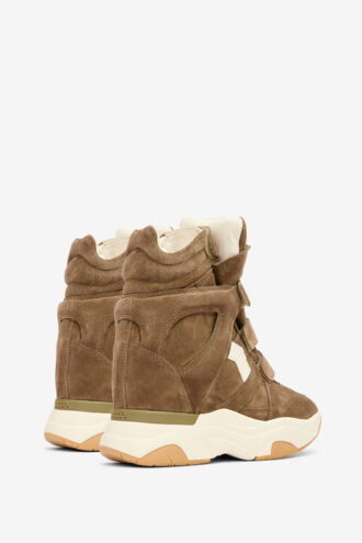 Balskee High-Top Wedge ruskindssneakers i kalveskind