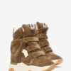 Balskee High-Top Wedge ruskindssneakers i kalveskind