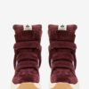 Balskee High-Top Wedge ruskindssneakers i kalveskind