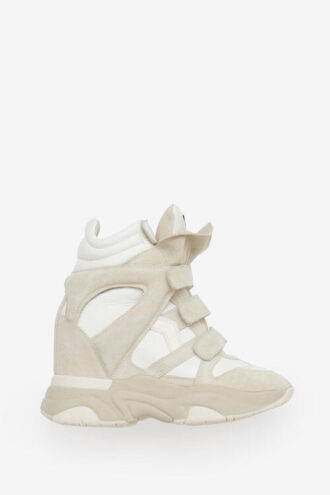 Balskee høje sneakers med læderkilehæl