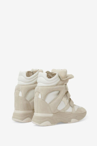 Balskee høje sneakers med læderkilehæl
