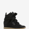 Bekett lædersneakers med kilehæl