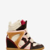Bekett lædersneakers med kilehæl