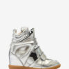 Bekett lædersneakers med kilehæl