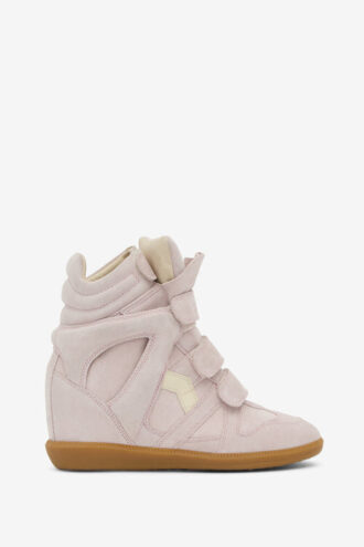 Bekett lædersneakers med kilehæl