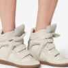 Bekett lædersneakers med kilehæl