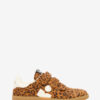 Beth lave sneakers i printet ruskind, kalveskind