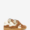 Beth lave sneakers i printet ruskind, kalveskind