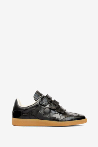 Beth prægede lave lædersneakers
