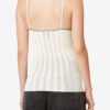 Bomulds- og silke-strikket tanktop India