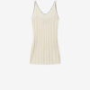 Bomulds- og silke-strikket tanktop India