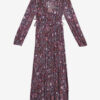 Briane lang crepe-kjole med print