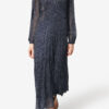 Briane lang kjole i muslin med print