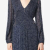 Briane lang kjole i muslin med print