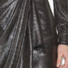 Brisha kort draperet metallic nederdel