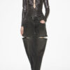 Buffy draperet metallic top