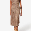 Cacia blomstret silke-jacquard underkjole