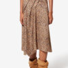 Cacia blomstret silke-jacquard underkjole