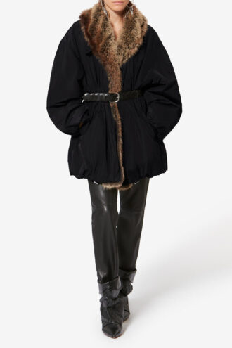 Cardine Parka med imiteret pelsfor