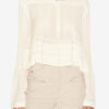 Carolia Plisseret crepe-bluse